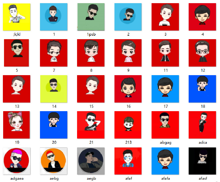 155款快手网红头像素材 可做头像-壹元库