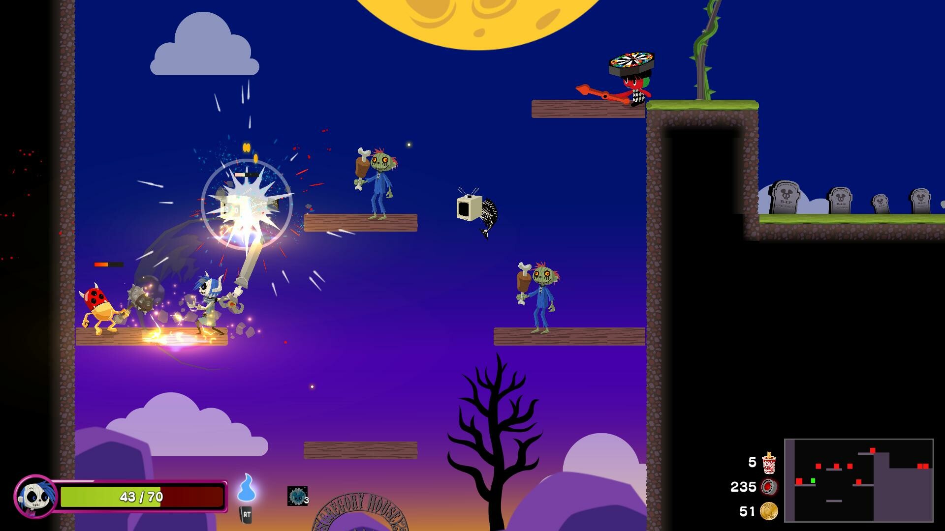 格里高利恐怖秀：玫瑰之魂 | 2D肉鸽轻动作游戏，吸收敌人能力，无限轮回战斗-壹元库