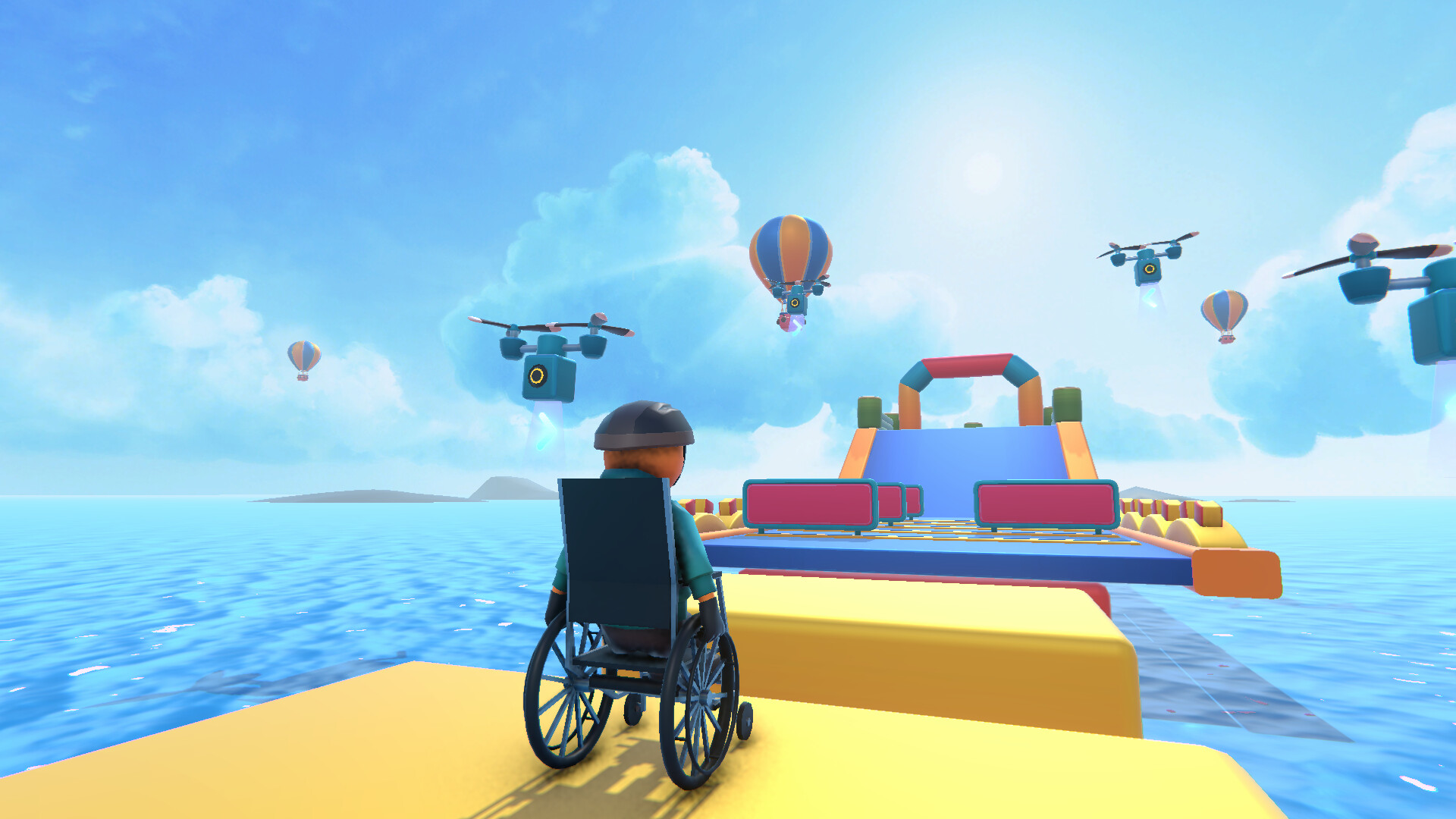 轮椅模拟器4Wheel Challenge：10个3D平台关卡，体验爆笑物理挑战！-壹元库