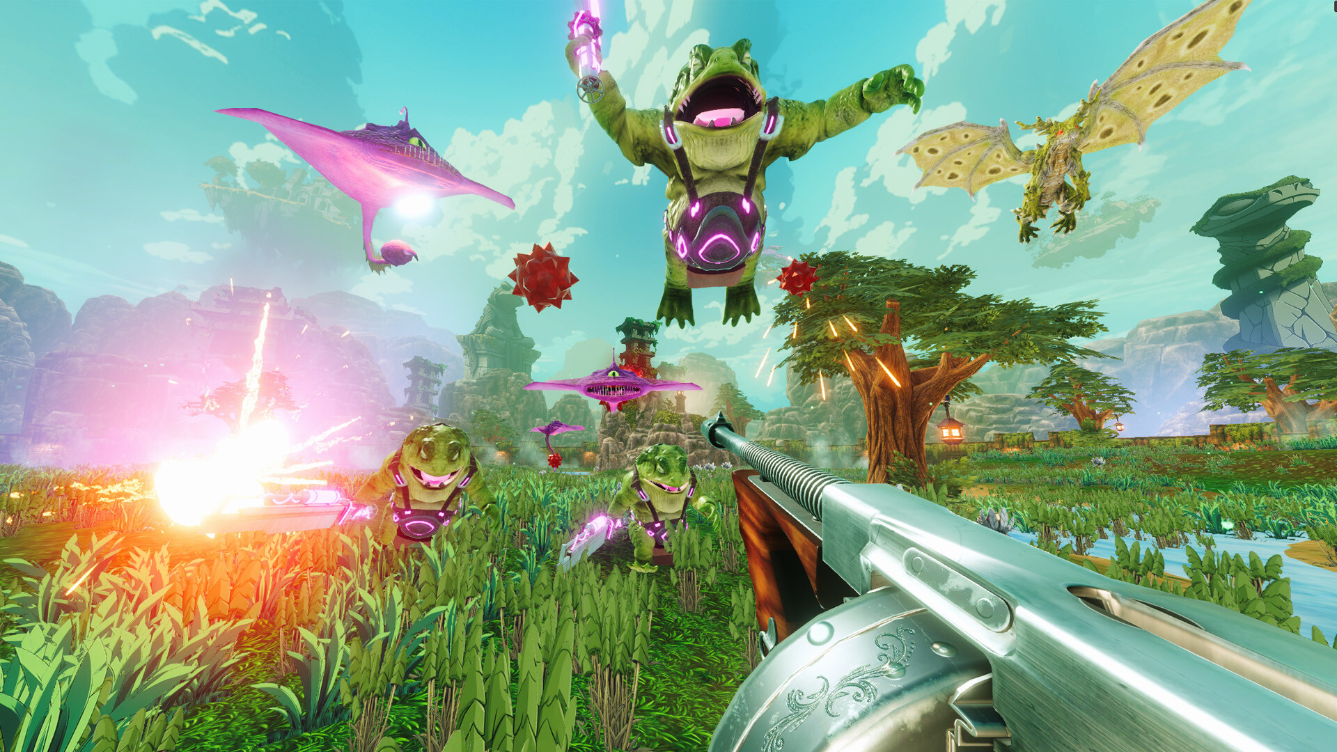 风翔者/跃击者/Slyders：快节奏FPS肉鸽弹幕游戏，骑乘战斗乌龟解放天空-壹元库