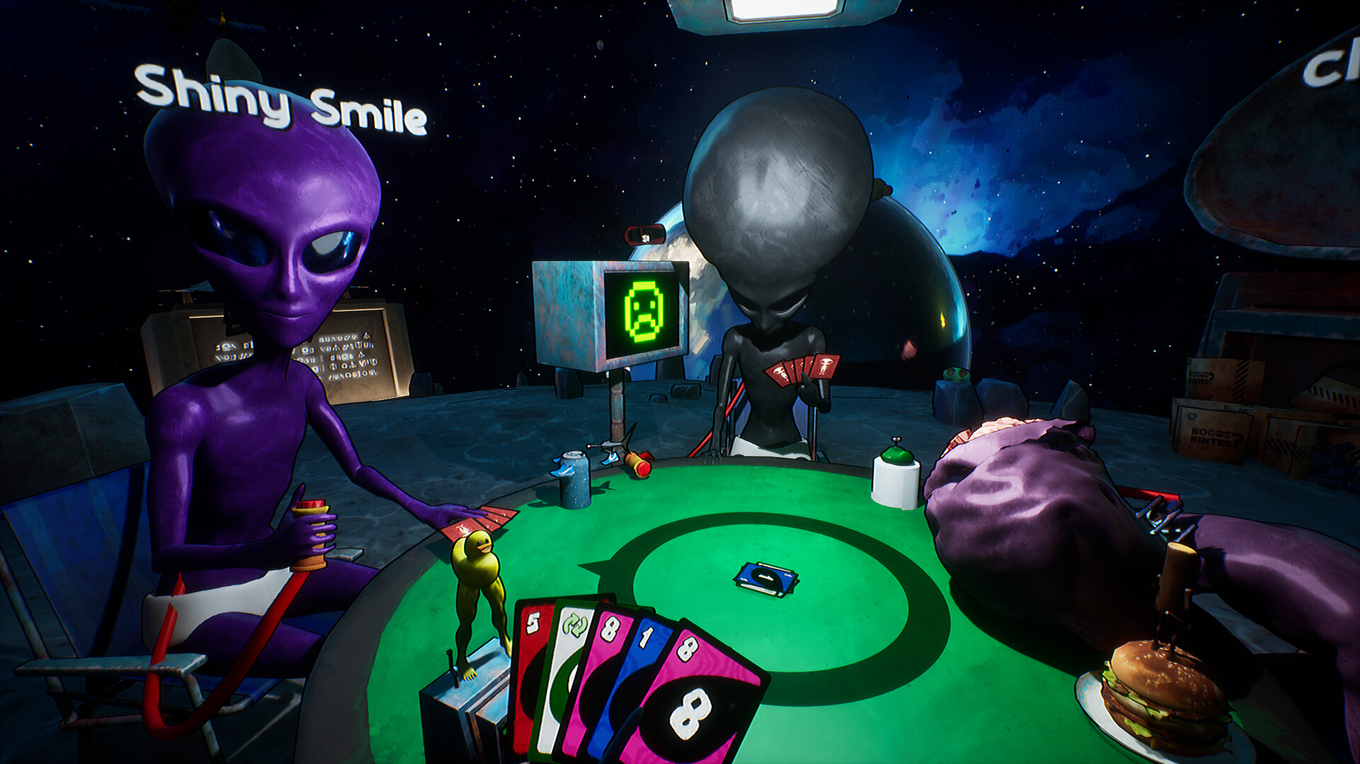 月球骗子Bogos Binted？：4人联机外星桌游，策略欺诈与理智生存指南-壹元库