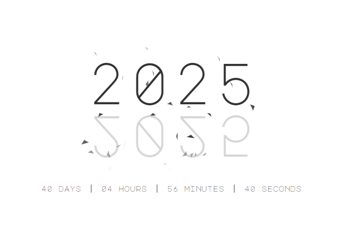 2025新年倒计时动画HTML代码下载 | 可自定义节日倒计时特效-壹元库