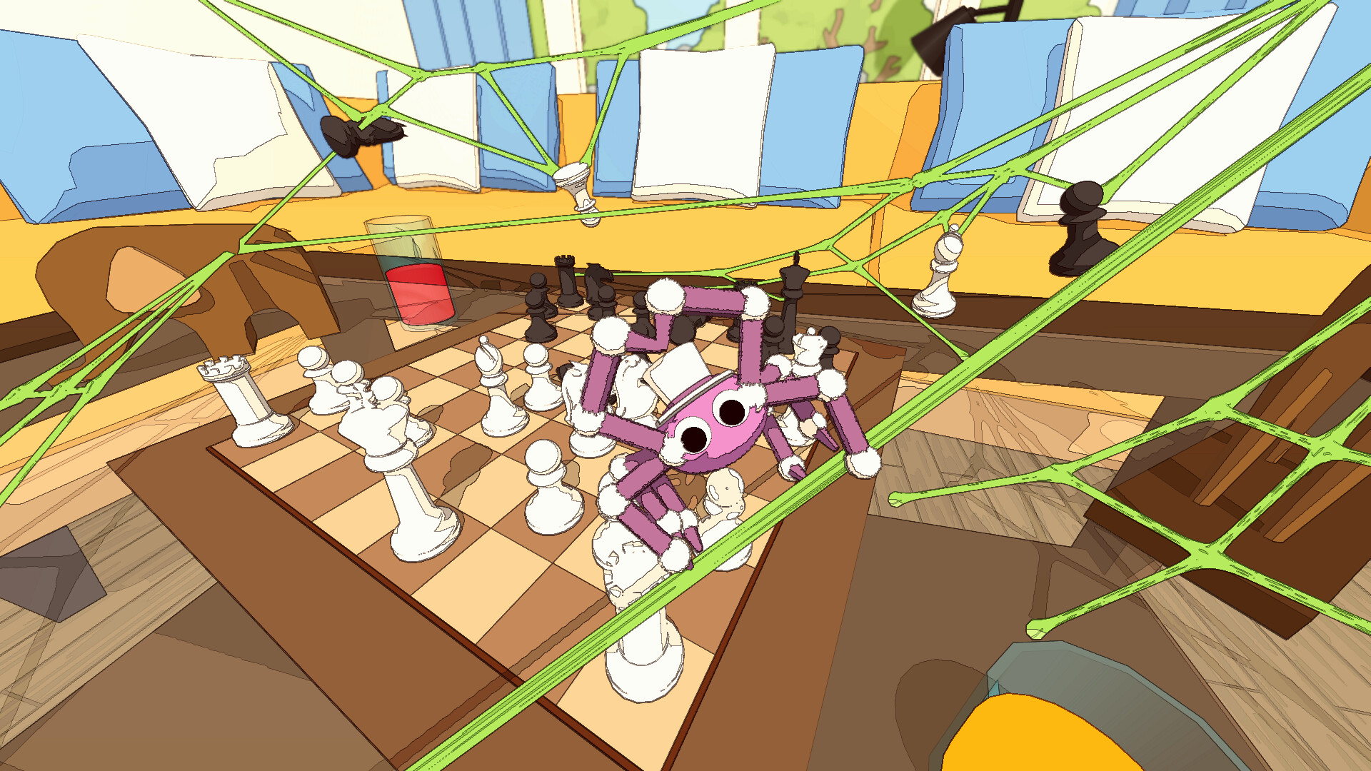 《蛛友之家》游戏评测：物理沙盒冒险，用蛛丝编织你的家园！-壹元库