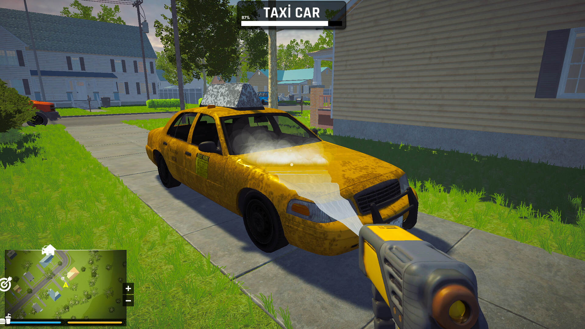 高压清洗模拟器/Super Wash Simulator：开放世界清洁游戏，升级设备探索城市-壹元库