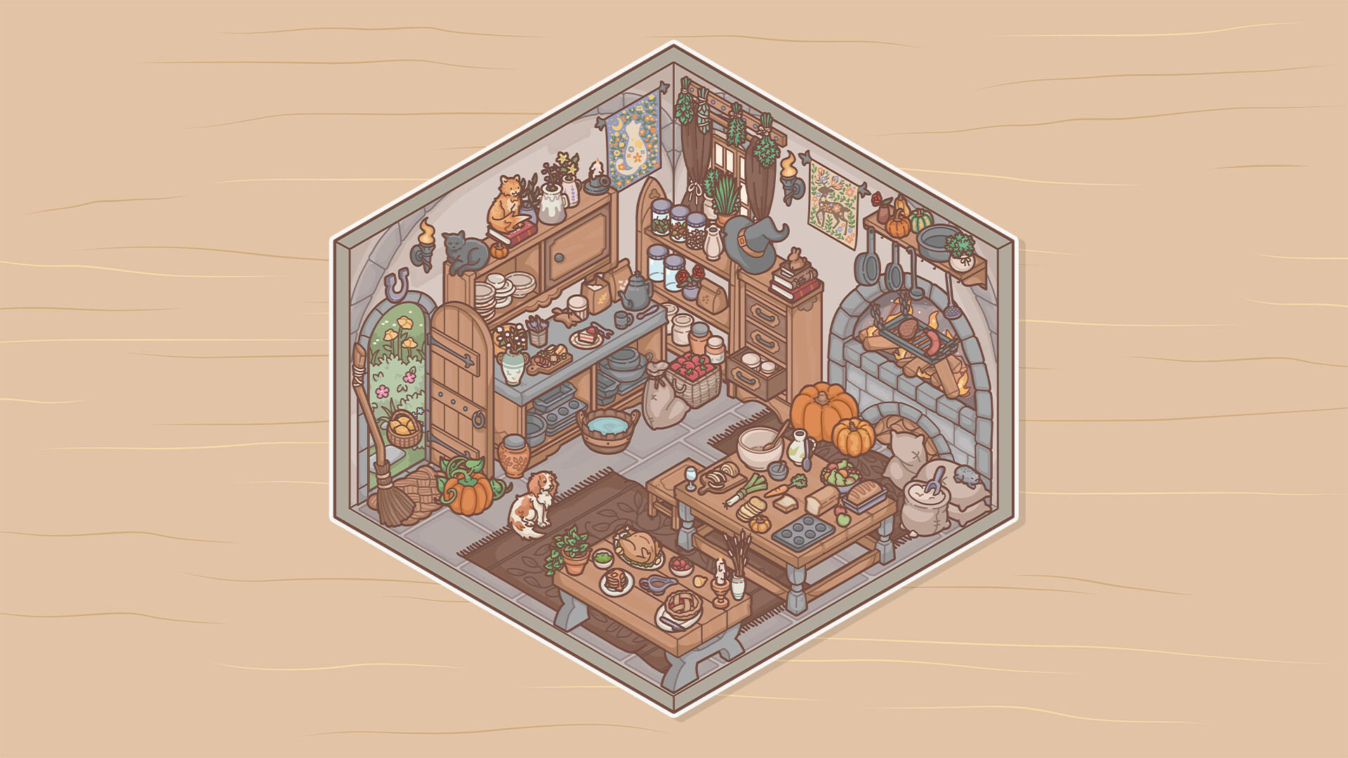 造景贴纸：治愈小角落 - 轻松解压的创意贴纸游戏 | 官方中文版下载-壹元库