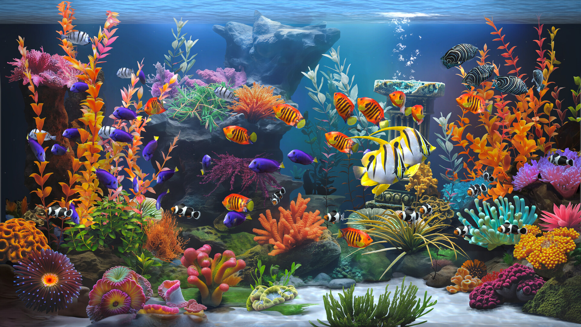 禅意水族馆 | 沉浸式放松游戏，体验宁静水下世界与ASMR音效-壹元库