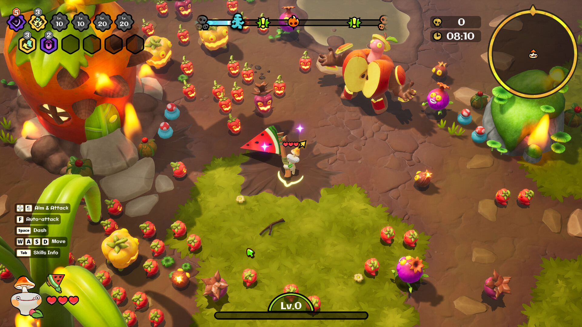 《疯菇突围/Funguys Swarm》游戏评测：卡通弹幕生存，化身菇军拯救森林！-壹元库